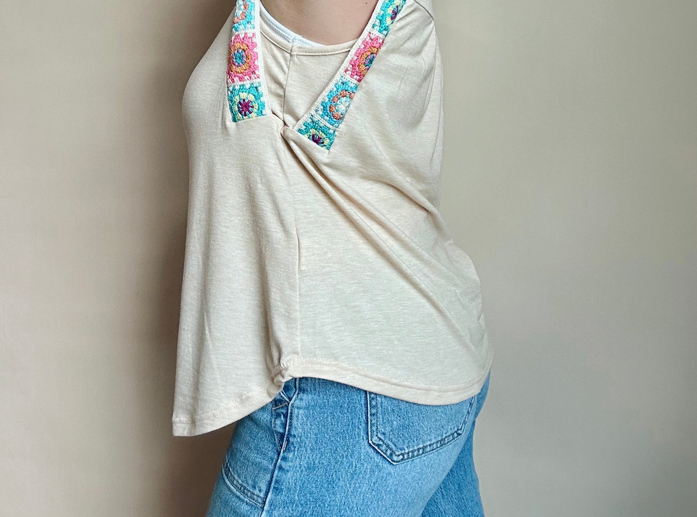 Boho Embroidered Tank